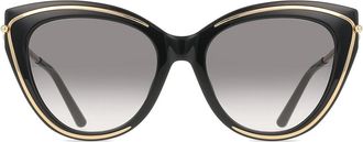 Furla SFU889 0700 Womens Sunglasses Black Size 55