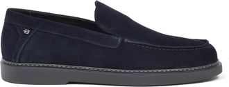 Baldinini Suede Leder Instappers - Heren - Loafers - Zwart - 46 EU - Leer - Schoenen
