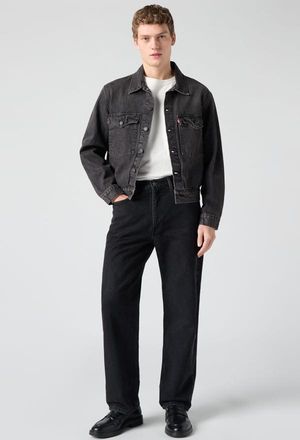 Levi's Jeans 565 Loose Straight - Uomo - 28X30 - Nero / Forget Me Nots