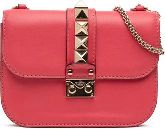 Valentino Garavani Borsa a tracolla Rockstud Glam Lock piccola 2010-2025 - Rosa