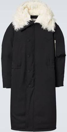 Jil Sander Faux fur-trimmed down jacket