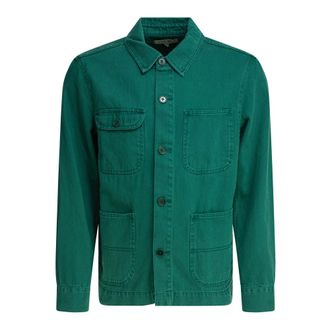 Alex Mill Heren, Jassen, Groen, Maat: S Denim