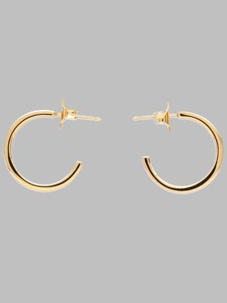 Maison Margiela Gold Hoop with Numeric Logo Earrings - Gold