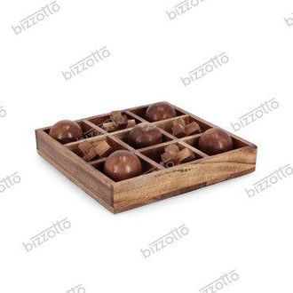 BIZZOTTO Tris Decoration in Wood FORTUNE 23.5X23.5