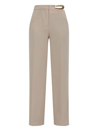 Simona Corsellini buckle-fastening straight trousers - Neutrals
