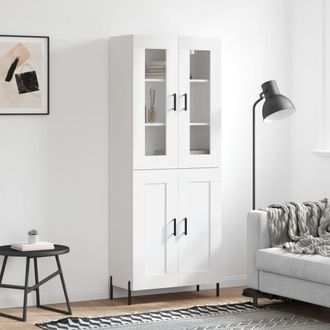 Berkfield Home Highboard White 69.5x34x180 cm Engineered Wood