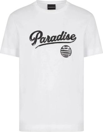 Emporio Armani T-Shirts - Heren - T-shirts - Wit - L - Tops