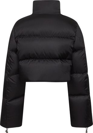 Prada Cropped Re-Nylon Down Jacket - Black