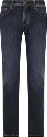 Jacob Cohen Straight Jeans - Heren - Regular Fit Jeans - Blauw - W32 - Katoen - Jeans