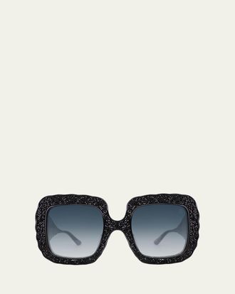 Anna-Karin Karlsson Shades of Shelly Crystal Square Sunglasses