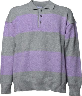 Amish Polo a righe - Viola