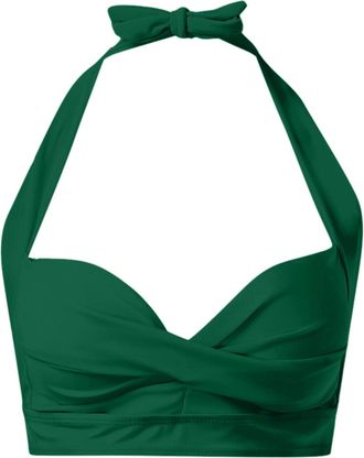 Generic Bikini Tops for Women V Neck Wrapped Swimsuit Top Push Up Swimwear Top Bathing Suit Tops Beachwear Gift for Girls Ladies