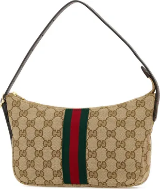 Gucci Mens Lunetta Crossbody Bag Beige Polyester Cotton Polyamide