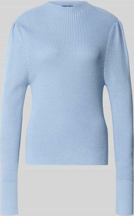 Zero Slim Fit Pullover in Strick-Optik in Bleu, Gr&ouml;&szlig;e 34