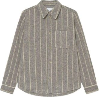 Les Deux Short Sleeve Shirt - Heren - Casual Overhemden - Grijs - S - Nylon - Overhemden