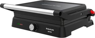 Taurus Grill Bistro 2600w 2 En 1: Grill Y Plancha Placas De 29x23 Cm Placa Basculante Y Apertura 180&ordm; Revestimiento Antiadherente Sin Pfoa Bandeja Recogegras