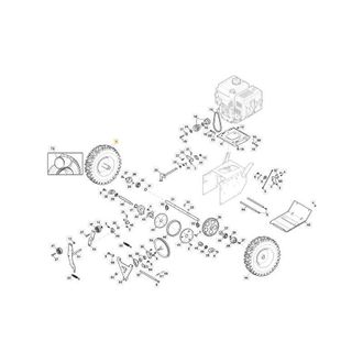 STIGA Sports Ruota Completa Dx As 56 P - Sws600/800 Originale Stiga - 118820580/0