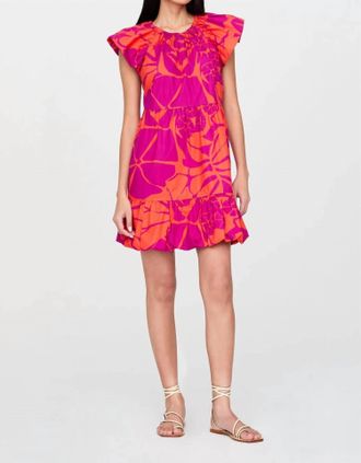 Marie Oliver Clover Mini Dress In Dahlia Print