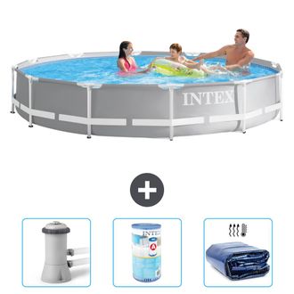 Intex Piscina Prism Frame Redonda - 366x76 Cm - 6-piezas S21348