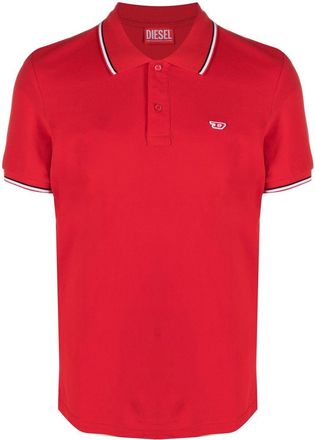 Diesel T-Smith-D cotton polo shirt - unisex - Cotton - M - Red