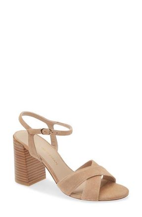 Stuart Weitzman Alyssa Ankle Strap Sandal in New Camel at Nordstrom, Size 10.5