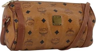 MCM Pre-owned Shoulder Bags, female, Brown, Size: ONE SIZE Pre-owned Shoulder Bag