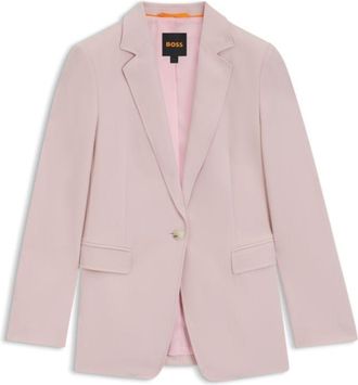 BOSS Fitted blazer in stretch fabric