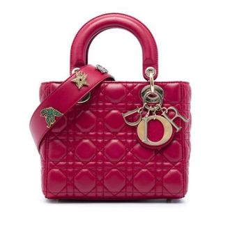Dior Pre-owned Leather dior-bags - Dames - Pre-owned - Rood - Maat: ONE Size Leer