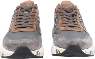 Premiata Charcoal Suede Artistic Sole Accent Sneakers