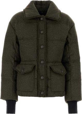 Moncler Green Shirt Collar Jacket