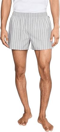 Hanro Fancy Woven Boxer Mens Underwear Denim Stripe : 2XL, Cotton