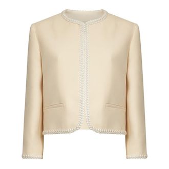 Valentino Light Jackets, female, Beige, Size: M Light Jacket