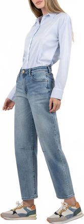 Kut from the Kloth Ashley High Rise Barrel Slouchy Jeans In Blue