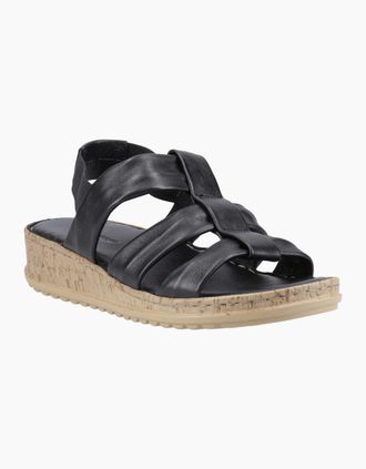 Hush Puppies Womens Eden Womens Wide Fit Sandals - Black - Size: 6
