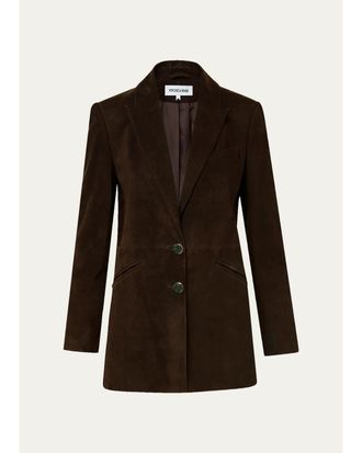 Veronica Beard Maci Suede Dickey Jacket