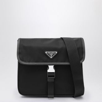 Prada Shoulder bag in Re-Nylon and black Saffiano