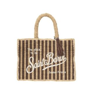 MC2 Saint Barth Tote Bags, female, Brown, Size: ONE SIZE Raffia Style Fashion Accessories