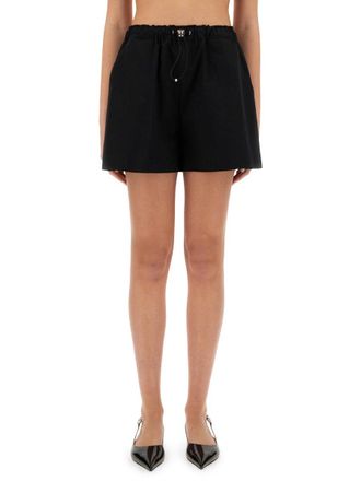 Moschino Wide Fit Cotton Shorts - Black