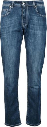 Daniele Alessandrini Blue Cotton Elastane Jeans