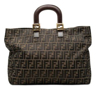 Fendi Pre-owned Fendi Large Zucca Canvas Twins Tote Ladies 0X7XXMDUJFQOG8AM