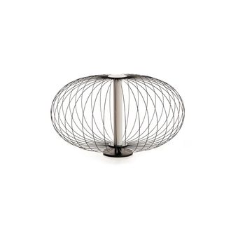 Stones LED table lamp, glossy black