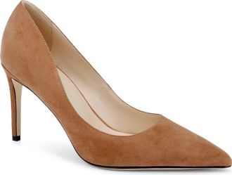 L'agence Maelle Pointed Toe Pump in Sand Suede at Nordstrom, Size 8.5