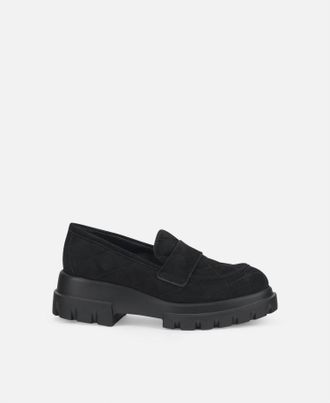 AGL Womens Celeste Matelasse Loafer In Black