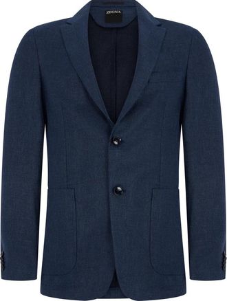 Ermenegildo Zegna Jassen - Heren - Blazers - Blauw - M - Jassen