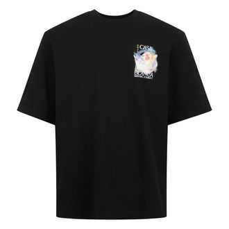 Casablanca Cotton Round Neck T-shirt with Print