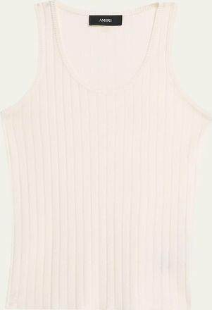 Amiri Mens MA Hardware Ribbed Tank Top