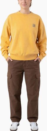 Carhartt Work in Progress Womens Carhartt Womens Sweatshirt WIP nelson Jumper - Yellow - Size: 10/8