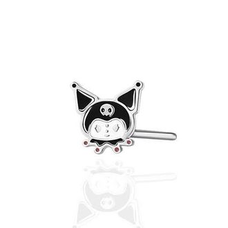 Hello Kitty My Melody Stainless Steel Nose Stud in Silver at Nordstrom