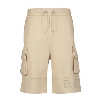 Balmain Logo-Print Cargo Shorts