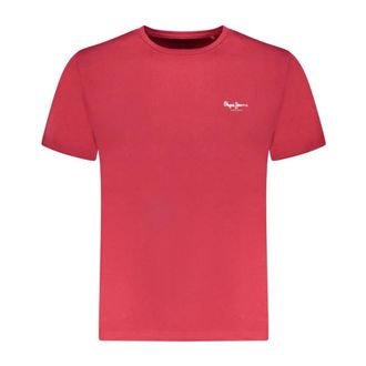 Pepe Jeans London T-Shirts, male, Red, Size: S Short-sleeved T-shirt